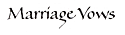 Marriage Vows